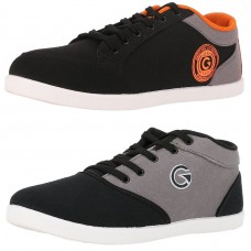 Deals, Discounts & Offers on Foot Wear - Get Globalite Men's Casual Shoes at 40% Off - Combo Of 2