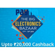 Deals, Discounts & Offers on Power Banks - Upcoming : The Big Electronics Bazaar Get Upto Rs. 20000 Cashback