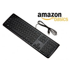 Deals, Discounts & Offers on Computers & Peripherals - Flat 70% Off : AmazonBasics Wired Keyboard at Just Rs.419 + FREE Shipping