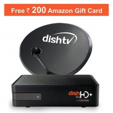 Deals, Discounts & Offers on Home Appliances - Dish TV HD+ Recorder Set Top Box, One Month Free Titanium Sports Pack & Rs. 200 Amazon Voucher at Rs.1490