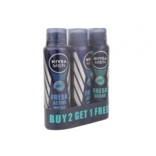 Deals, Discounts & Offers on Personal Care Appliances - [Pantry] Nivea Fresh Active Deodrant, 150ml (Buy 2 Get 1 Free) at Rs. 310