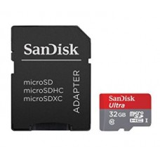 Deals, Discounts & Offers on Mobile Accessories - SanDisk Ultra MicroSDHC 32GB UHS-I Class 10 Memory Card With Adapter 