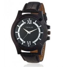 Deals, Discounts & Offers on Watches & Wallets - Texus(TXMW027) Black Strap Watch for Men/Boys at Rs.299