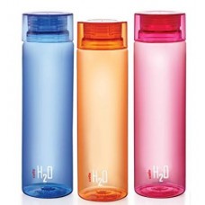 Deals, Discounts & Offers on Kitchen Containers - Cello H2O Unbreakable Bottle , 1 Litre, Set of 3, Colour May Vary