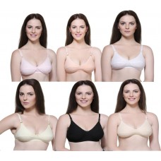 Deals, Discounts & Offers on Women Clothing - Get 70% Off on Beauty Premium Women's Push-up Multicolor Bra ( Pack of 6)