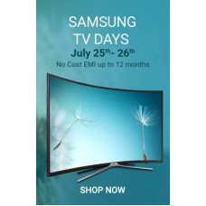 Deals, Discounts & Offers on Televisions - Samsung TV Days[25 -26 July]+ Upto 40% off
