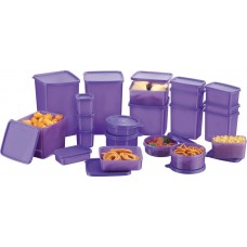 Deals and Offers on Storage - MasterCook Polypropylene Multi-purpose Storage Container (Pack of 21, Violet) Deals, Discounts & Offers on Storage - MasterCook Polypropylene Multi-purpose Storage Container (Pack of 21, Violet)