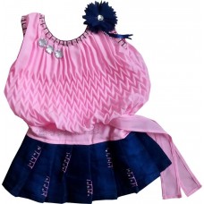 Deals, Discounts & Offers on Kid's Clothing - MKB Baby Girl's Mini/Short Casual Dress  (Pink, Sleeveless)
