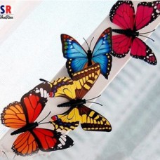 Deals, Discounts & Offers on Home Decor & Festive Needs - Wall Decor 3D Butterfly - Set of 4 (Assorted Colours Design)
