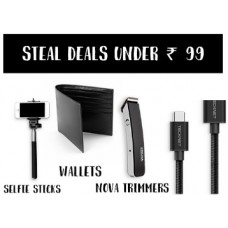 Deals, Discounts & Offers on Personal Care Appliances - Flipkart 99 Store:- Steal Deals Under Rs. 99 + 20% Cashback (Books, Electronics, Wellness & More) + Free Shipping