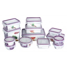 Deals, Discounts & Offers on Kitchen Containers - Princeware Click N Seal Plastic Container Set, 13-Pieces, Violet