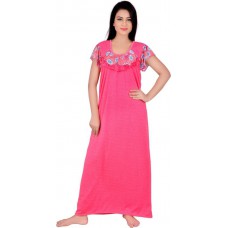 Deals, Discounts & Offers on Women Clothing - Kanika Women's Nighty  (Pink)