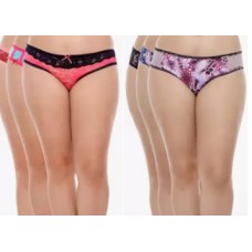 Deals, Discounts & Offers on Women Clothing - Back Again :- Penny Bikini Multicolor Panty (Pack of 3) at just Rs.111 + Extra 20% Cashback