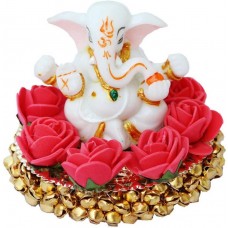 Deals, Discounts & Offers on Home Decor & Festive Needs - Craft Junction Blessing Lord Ganesha On Bangles Showpiece - 9 cm  (Steel, Multicolor) at 77% Off
