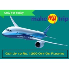 Deals, Discounts & Offers on International Flight Offers - Only For Today : Get Up to Rs. 1200 Off On Domestic Flights at Makemytrip