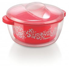 Deals, Discounts & Offers on Home & Kitchen - Nayasa Nova Plastic Casserole with Spoon, 1.5 Litres, Red