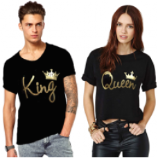 Deals, Discounts & Offers on Men Clothing - King And Queen Couple Combo @ 70% Off