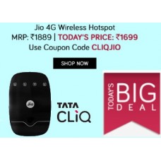 Deals, Discounts & Offers on Mobile Accessories - Jio JioFi M2 4G Wireless Hotspot at Just Rs. 1699 + FREE Shipping