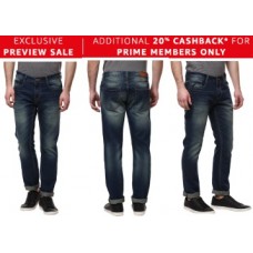 Deals, Discounts & Offers on Men Clothing - American Crew Straight Fit Jeans at FLAT 70% OFF + 20% Cashback