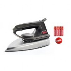 Deals, Discounts & Offers on Irons - Eveready DI200 Dry Iron-Black With Free 4 Eveready Battery
