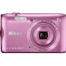 Deals, Discounts & Offers on Cameras - Nikon Coolpix A300 Point & Shoot Camera  (Pink)
