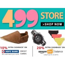 Deals, Discounts & Offers on Foot Wear - 499 Store:- Buy Everything Under Rs. 499 + Extra 20% Cashback + Free Shipping