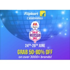 Deals, Discounts & Offers on Fashion - LIVE : Flipkart EORS SALE : Top Brands Flat 50-80% Off + 20% Cashback + FREE Shipping