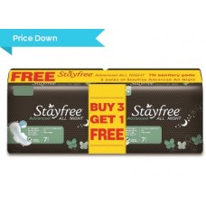 Deals, Discounts & Offers on Personal Care Appliances - Stayfree Advanced All Night - 7s Buy 3 Get 1 Free at Rs. 208 + 5% Off + FREE Shipping