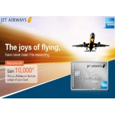 Deals, Discounts & Offers on Bank Loan - Jet Airways Platinum Card; Get a Welcome Gift of 10,000 Bonus JP Miles + More