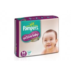 Deals, Discounts & Offers on Baby Care - [Select Pincode] Pampers Active Baby Medium Diapers [90 Count] at Rs. 675
