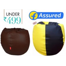 Deals, Discounts & Offers on Furniture - ORKA, Fun On Bean Bag Covers All Under Rs. 499, starts at Rs. 299 + Free Shipping