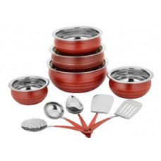 Deals, Discounts & Offers on Kitchen Containers - LOOT PRICE : Classic Essentials Cookware Set (Stainless Steel) at Just Rs. 366 + FREE Shipping