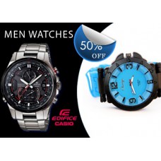 Deals, Discounts & Offers on Watches & Wallets - Watches Minimum 50% off + 20% Cashback from Rs. 143 + FREE SHIPPING