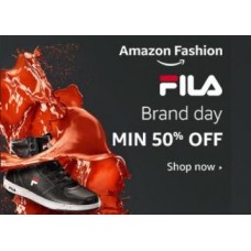 Deals, Discounts & Offers on Foot Wear - Fila Brand Day : Men's T-Shirts & Accessories at Minimum 50% Off From Rs. 128
