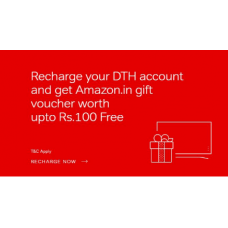 Deals, Discounts & Offers on Recharge - Recharge your Airtel DTH & Get Amazon Gift Card Up To Rs. 100