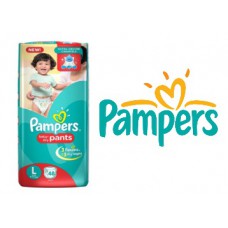 Deals, Discounts & Offers on Baby Care - Pampers New Large Size Diapers Pants (48 Count) at Just Rs. 441 + FREE Shipping