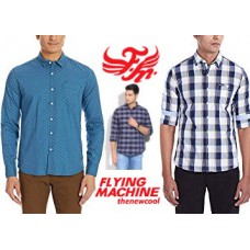 Deals, Discounts & Offers on Men Clothing - Get Minimum 50% OFF On Flying machine Shirts From Rs.489