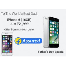 Deals, Discounts & Offers on Mobiles - (Upcoming):- Father's Day Special:- Apple iPhone 6 16GB at Just Rs, 2_999 (Price Revealed Mid Night