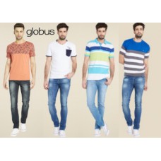 Deals, Discounts & Offers on Men Clothing - Globus Men's tshirts & polo at Minimum 70% Off From Rs. 193 + FREE SHIPPING
