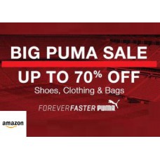 Deals, Discounts & Offers on Men Clothing - Puma Clothing, Footwear Minimum 50-70% OFF from Rs. 199