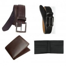 Deals, Discounts & Offers on Men - Zakina 2 Belts and 2 Wallets combo @ Rs 199 + Free Shipping + Free COD