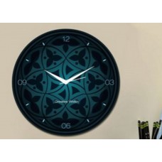 Deals, Discounts & Offers on Home Decor & Festive Needs - Classic Blue Print Wall Clock at Extra 20% OFF + Free Shipping