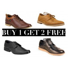 Deals, Discounts & Offers on Foot Wear - Buy 1 Get 2 FREE on Men's Formal Shoes