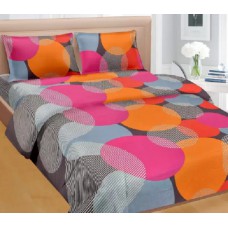 Deals, Discounts & Offers on Home Decor & Festive Needs - Cortina Cotton Geometric Double Bedsheet at Flat 55% Off