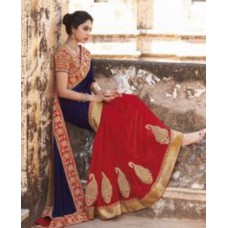 Deals, Discounts & Offers on Women Clothing - Deep Fashion Beautiful Multi Georgette Saree