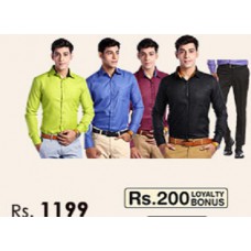 Deals, Discounts & Offers on Men Clothing - 4 Men's Shirts With Trouser offer