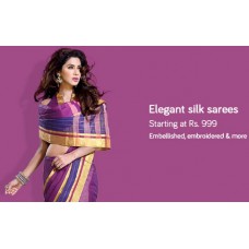 Deals, Discounts & Offers on Women Clothing - Silk Sarees Starting at Rs.999