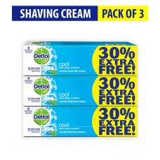 Deals, Discounts & Offers on Health & Personal Care - Flat 15% off on Dettol Cool Lather Shaving Cream 60g+18g Free Pack of 3