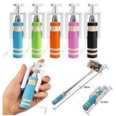 Deals, Discounts & Offers on Mobile Accessories - Mini Pocket Coloured Selfie Stick with Aux