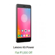 Deals, Discounts & Offers on Mobiles - Lenovo K6 Power Mobile offer